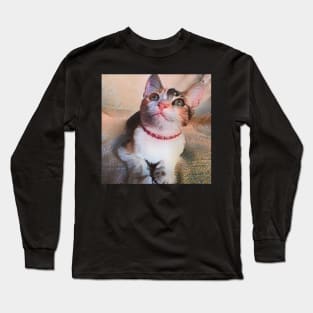 THE ADORABLE LOOK CAT Long Sleeve T-Shirt